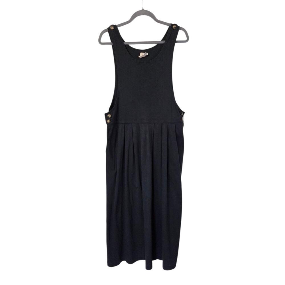 Faith Mountain Company Vintage Black Teacher Jumper Maxi Dress, Size Medium